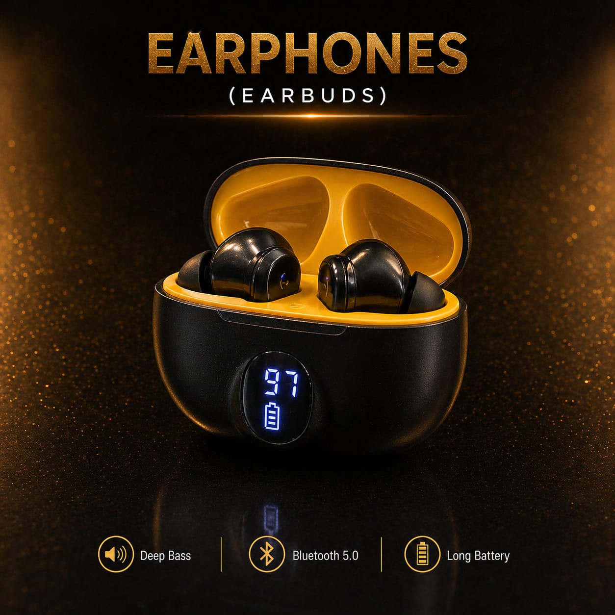 DJ NANDA Signature Bluetooth Speaker + Wireless Earbuds Combo (Deep Bass, Long Battery)