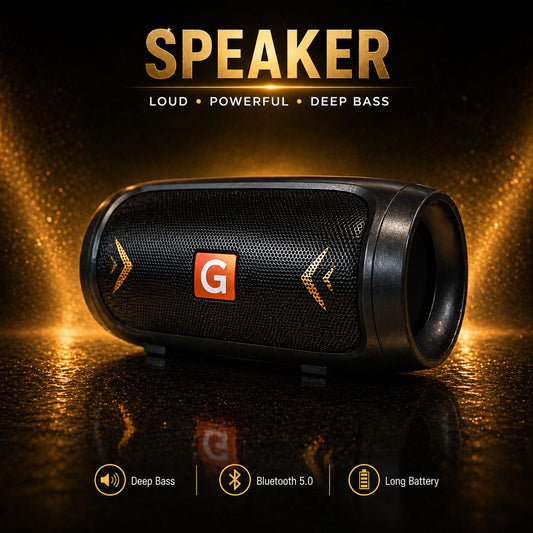 DJ NANDA Signature Bluetooth Speaker + Wireless Earbuds Combo (Deep Bass, Long Battery)